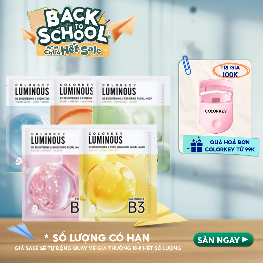 Mặt Nạ Colorkey B3 Hỗ Trợ Dưỡng Sáng Da Luminous B3 Brightening Facial Mask 30ml