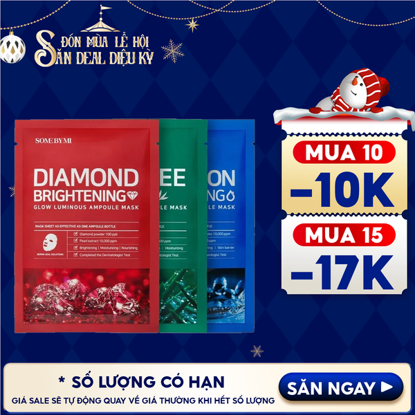  Mặt Nạ Giấy Some By Mi Làm Dịu, Hỗ Trợ Cải Thiện Mụn, Dưỡng Sáng Da Cao Cấp Hàn Quốc Mask Sheet 