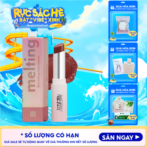 [LB1 -LB8] Son Dưỡng Ẩm Merzy Có Màu Cho Môi Mềm Mịn, Căng Mọng Siren Melting Color Lip Balm 3g
