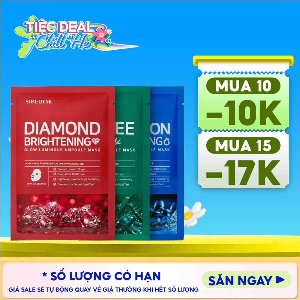 Mặt Nạ Giấy Some By Mi Làm Dịu, Hỗ Trợ Cải Thiện Mụn, Dưỡng Sáng Da Cao Cấp Hàn Quốc Mask Sheet