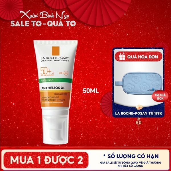  Kem Chống Nắng La Roche-Posay Kiểm Soát Dầu Anthelios Dry Touch Finish Mattifying Effect SPF50+ 50ml 