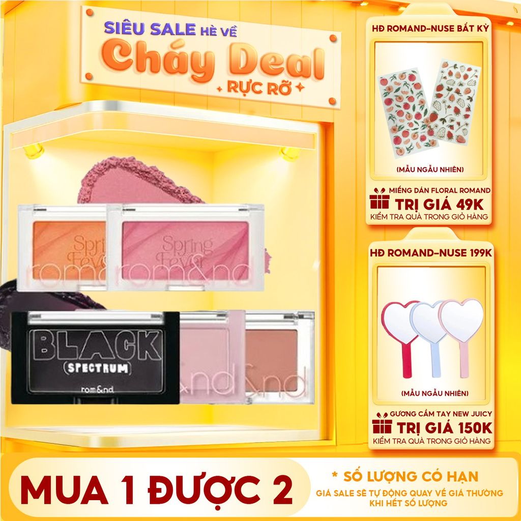 [NEW] Phấn Má Hồng Romand Ngọt Ngào Dạng Nén Better Than Cheek