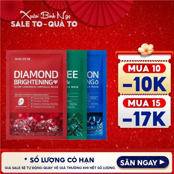  Mặt Nạ Giấy Some By Mi Làm Dịu, Hỗ Trợ Cải Thiện Mụn, Dưỡng Sáng Da Cao Cấp Hàn Quốc Mask Sheet 