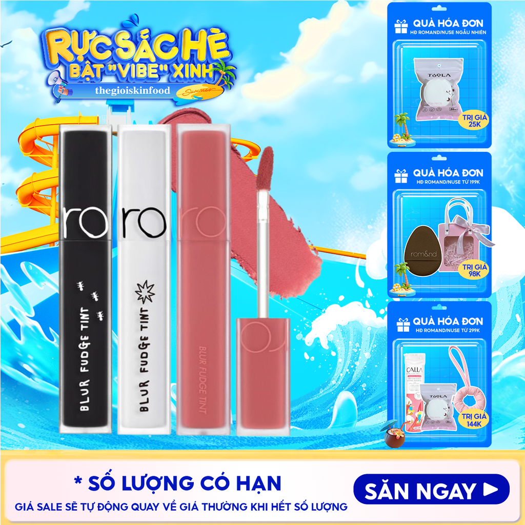 Son Kem Lì Romand Lên Màu Chuẩn, Mịn Môi Blur Fudge Tint 5g