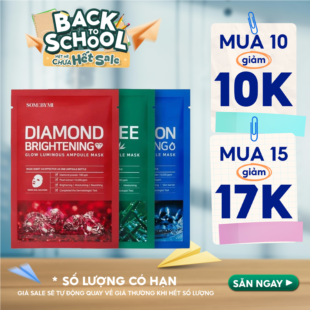 Mặt Nạ Giấy Some By Mi Làm Dịu, Hỗ Trợ Cải Thiện Mụn, Dưỡng Sáng Da Cao Cấp Hàn Quốc Mask Sheet