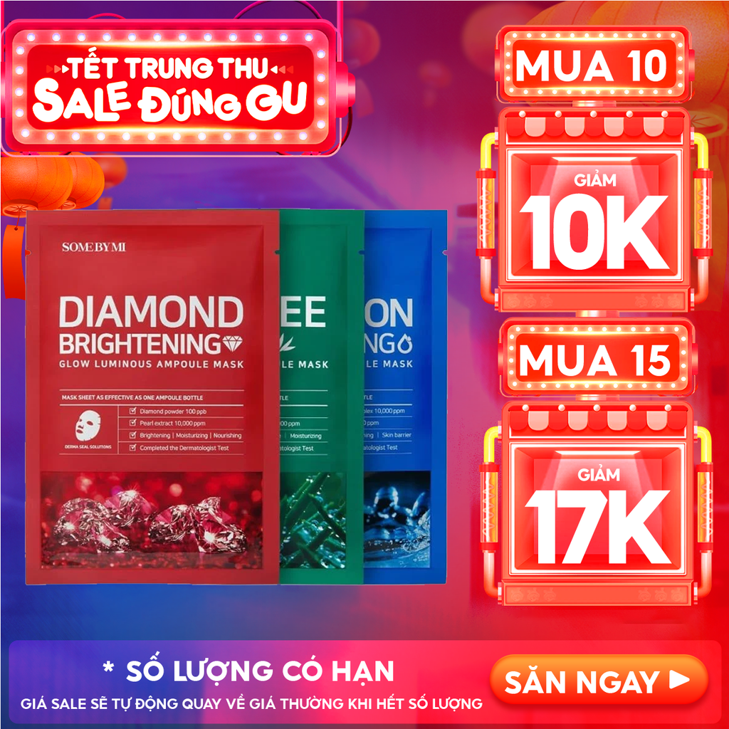 Mặt Nạ Giấy Some By Mi Làm Dịu, Hỗ Trợ Cải Thiện Mụn, Dưỡng Sáng Da Cao Cấp Hàn Quốc Mask Sheet