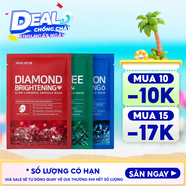  Mặt Nạ Giấy Some By Mi Làm Dịu, Hỗ Trợ Cải Thiện Mụn, Dưỡng Sáng Da Cao Cấp Hàn Quốc Mask Sheet 