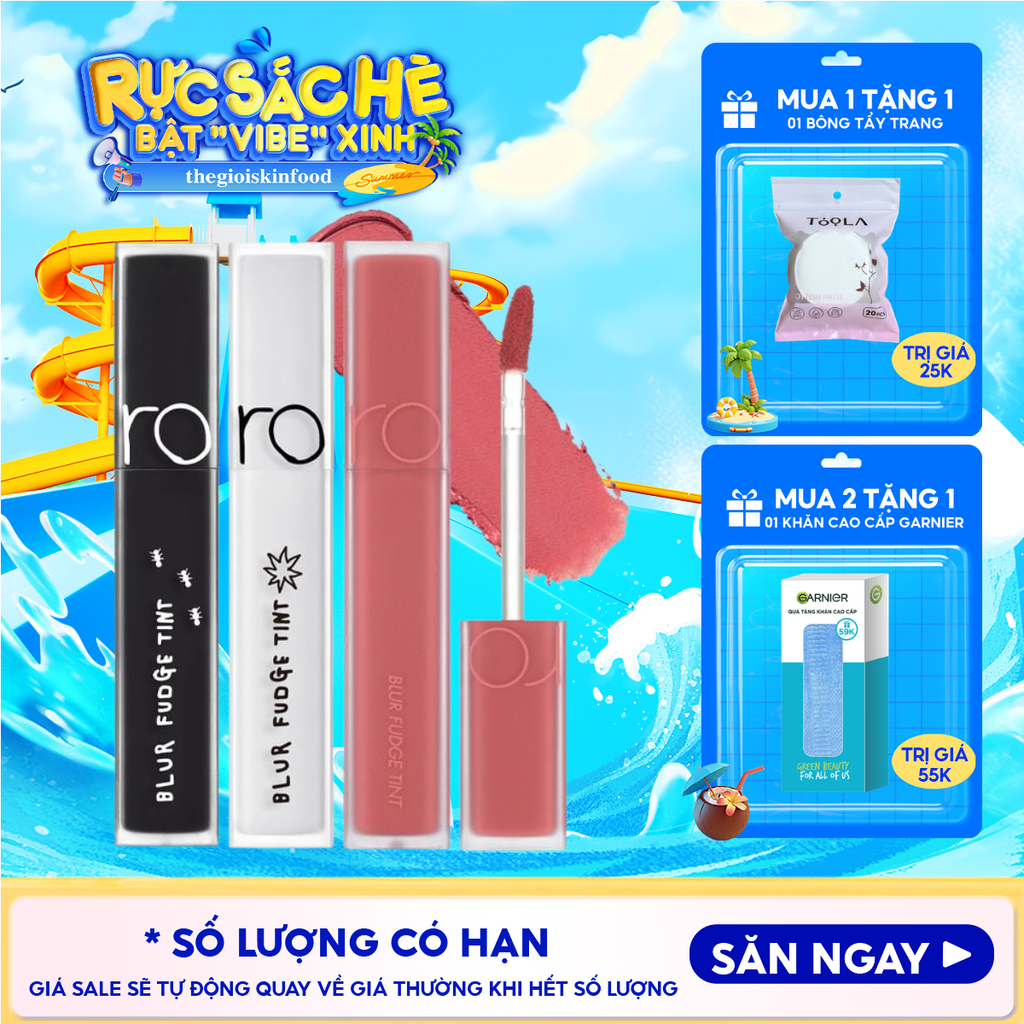 Son Kem Lì Romand Lên Màu Chuẩn, Mịn Môi Blur Fudge Tint 5g