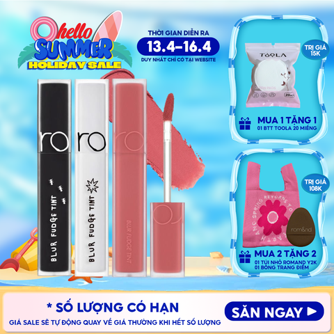 Son Kem Lì Romand Lên Màu Chuẩn, Mịn Môi Blur Fudge Tint 5g