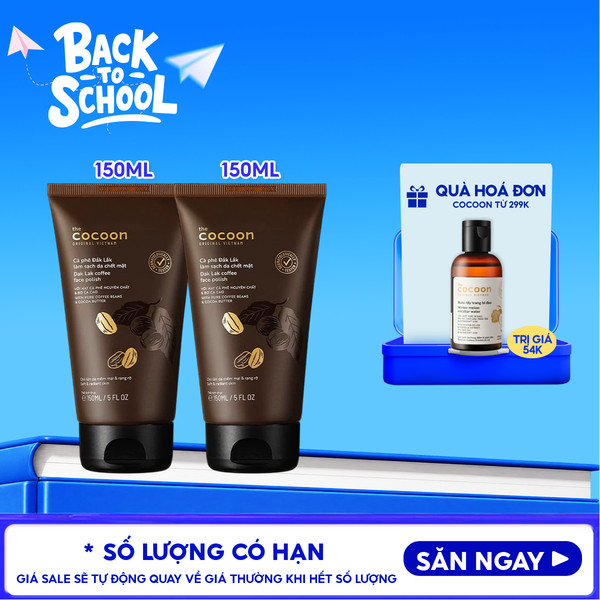  Kem Tẩy Da Chết Cocoon Chiết Xuất Cà Phê Đắk Lắk Coffee Face Polish 150ml 