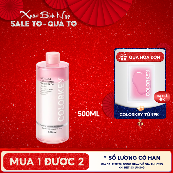  Nước Tẩy Trang 2 Lớp Colorkey Micellar Cleansing Water In Oil All-In-1 