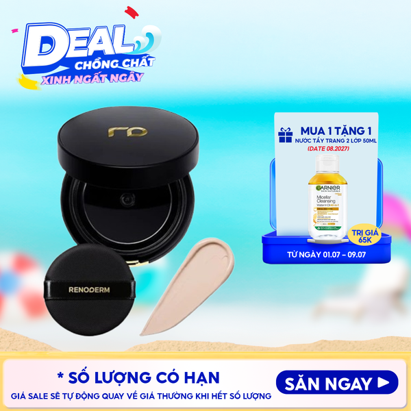  Phấn Nước RENODERM Mịn Lì, Căng Bóng, Lâu Trôi Day Long BB Cream SPF37 PA++ 15g #Gold 23 