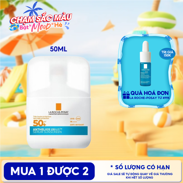  Serum Chống Nắng La Roche-Posay Siêu Mỏng, Kiềm Dầu, Cấp Ẩm Innovation Anthelios UVair Serum Sunscreen SPF50+ 50ml 