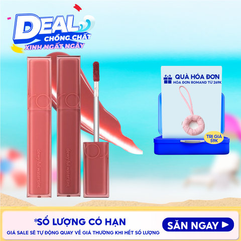 Son Tint Bóng Romand Siêu Lì Cho Đôi Môi Căng Mọng Dewyful Water Tint 5g