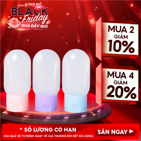  [NHẬP KHẨU] Set 3 Món Chai Chiết Dầu Gội Du Lịch Nhỏ Gọn, Tiện Lợi LMLTOP - NO.SY711 