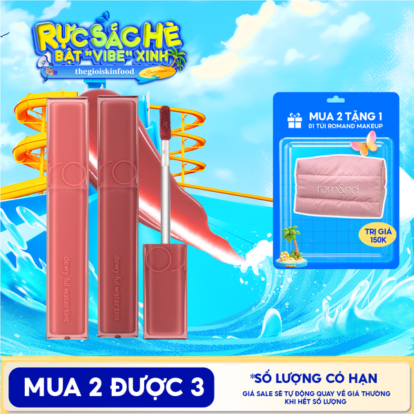 Son Tint Bóng Romand Siêu Lì Cho Đôi Môi Căng Mọng Dewyful Water Tint 5g 