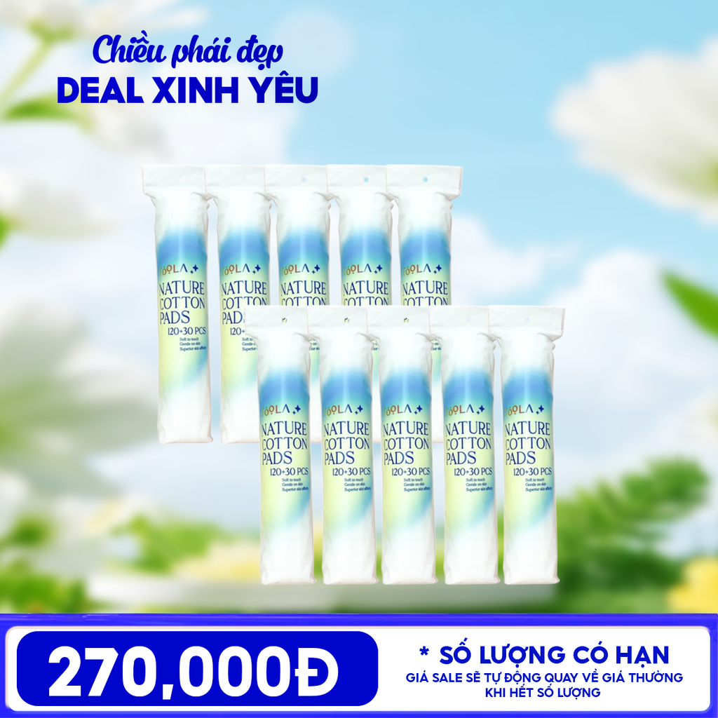 Combo Bông Tẩy Trang TOOLA Nhiều Loại