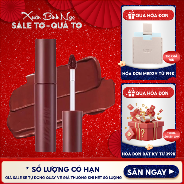  [Màu 1-6] Son Kem Lì Merzy Siêu Mịn Môi Bite The Beat Mellow Tint 4g 