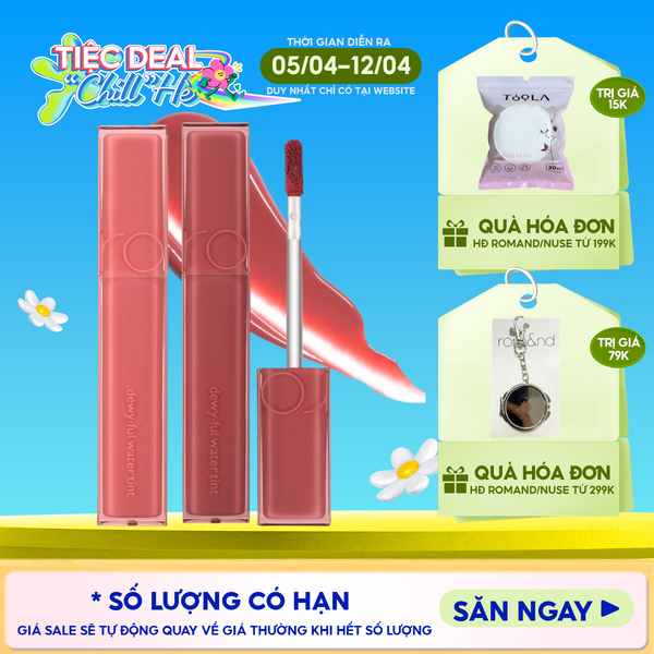  Son Tint Bóng Romand Siêu Lì Cho Đôi Môi Căng Mọng Dewyful Water Tint 5g 