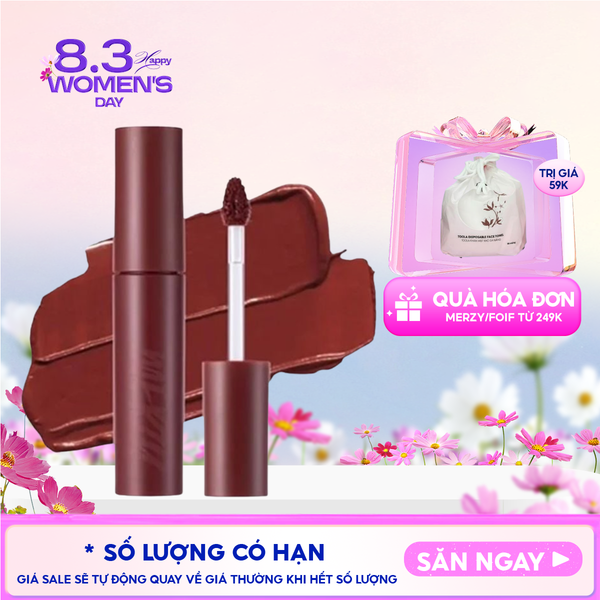  [Màu 1-6] Son Kem Lì Merzy Siêu Mịn Môi Bite The Beat Mellow Tint 4g 