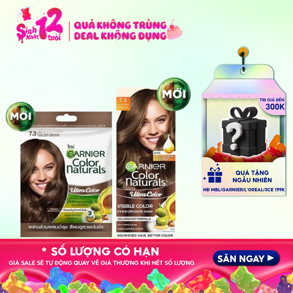 Kem Nhuộm Tóc Garnier Chuẩn Màu Color Naturals Ultra Colors