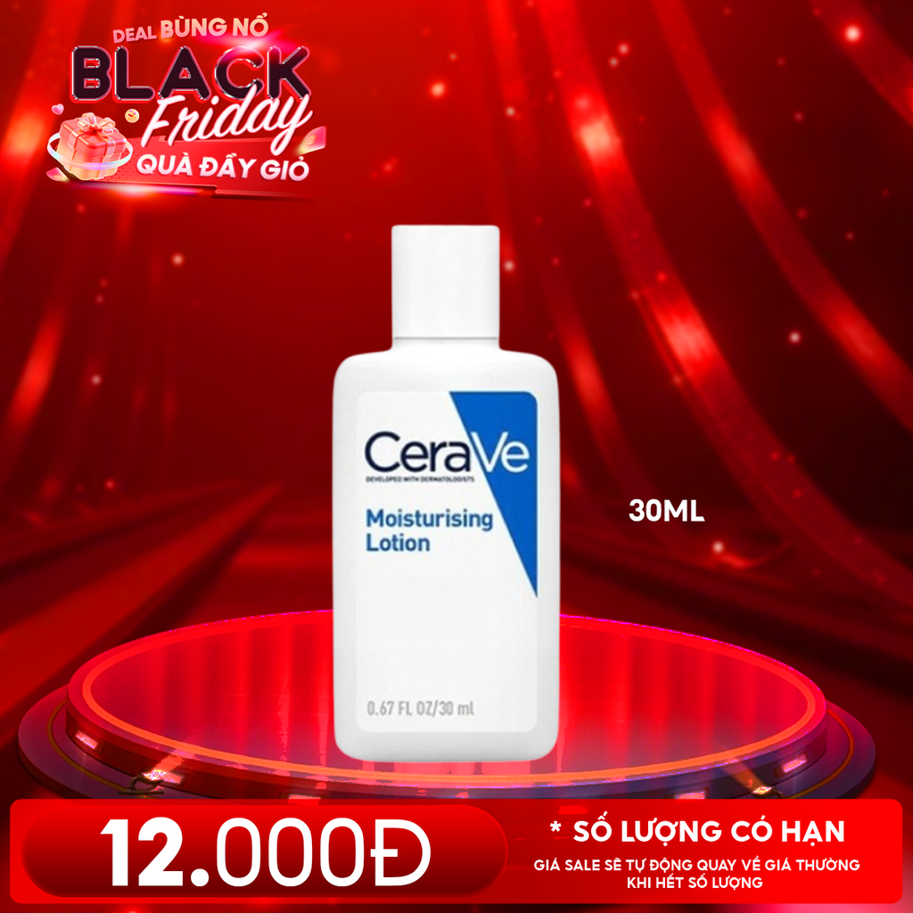 [HOT] Sữa Dưỡng Ẩm Da Khô Cerave Developed With Dermatologists Moisturising Lotion 30ML
