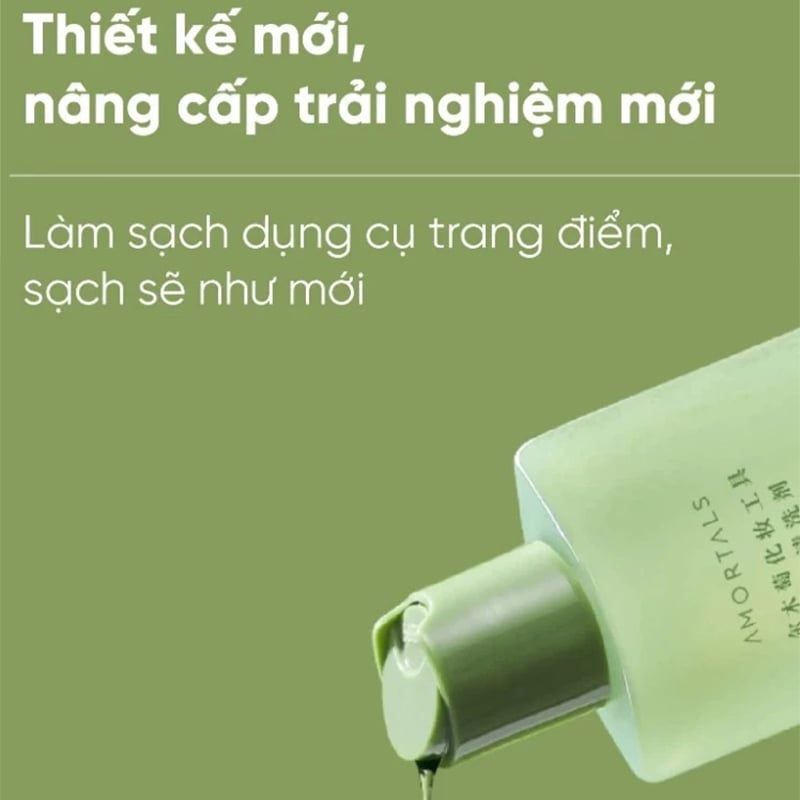 Nước Giặt Cọ Mút Trang Điểm Amortals Dedicated Cosmetic Tool Cleaning Agent 150ml