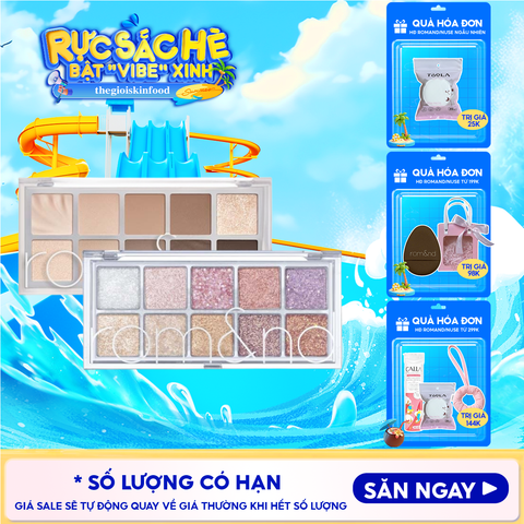 [NEW][Màu 00 - 13] Bảng Phấn Mắt 10 Ô Siêu Lấp Lánh Romand Better Than Eye Palette