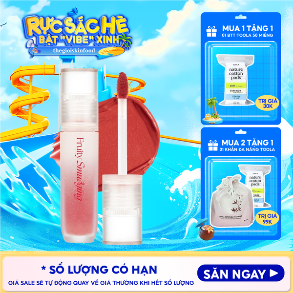  Son Kem Lì Merzy Mịn Mượt Fruity Smudging Velvet Tint 3.5g 