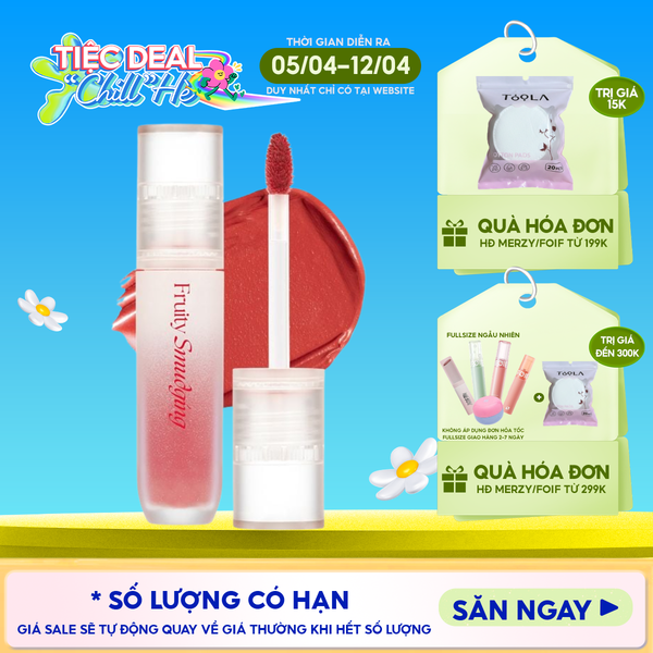  Son Kem Lì Merzy Mịn Mượt Fruity Smudging Velvet Tint 3.5g 