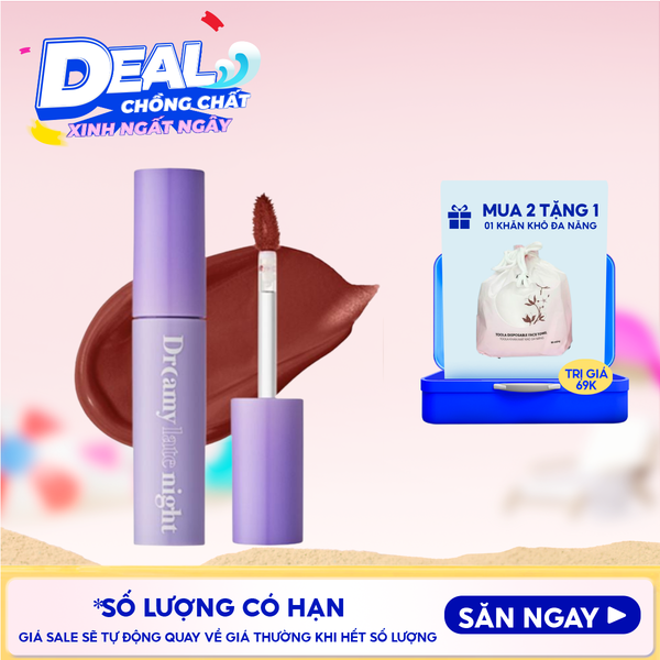  [Màu 13-17] Son Kem Lì, Mịn Mượt Nhẹ Môi Merzy Dreamy Late Night Mellow Tint 4g 