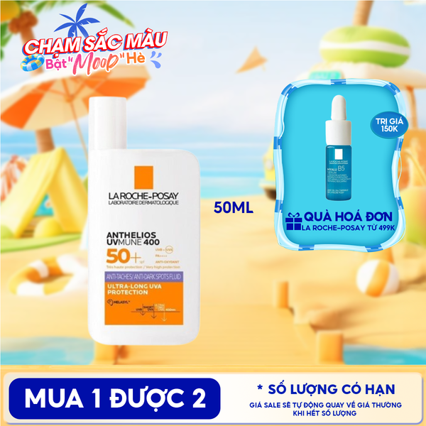  Sữa Chống Nắng La Roche-Posay Dưỡng Sáng Da Innovation Anthelios UVmune 400 Anti-Dark Spots Fluid 50ml 
