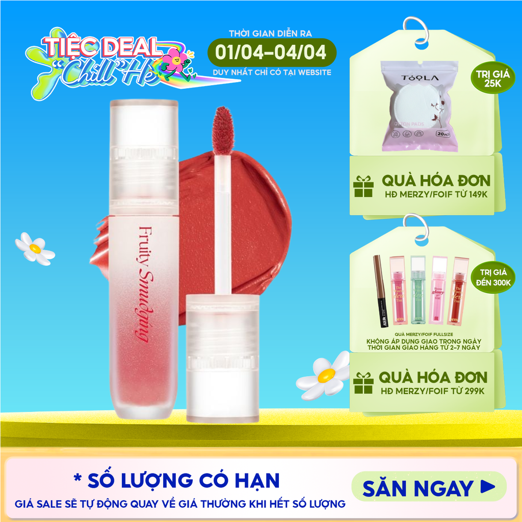 Son Kem Lì Merzy Mịn Mượt Fruity Smudging Velvet Tint 3.5g