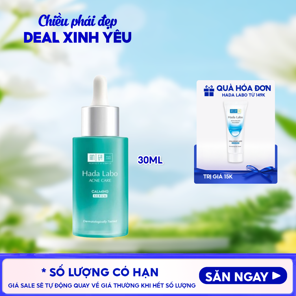 Serum Hada Labo Dưỡng Ẩm Cho Da Mụn, Nhạy Cảm Acne Care Calming Serum 30ml