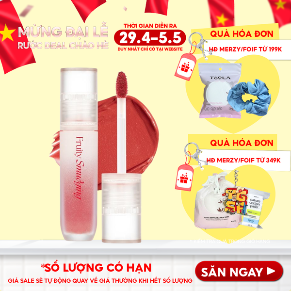  Son Kem Lì Merzy Mịn Mượt Fruity Smudging Velvet Tint 3.5g 