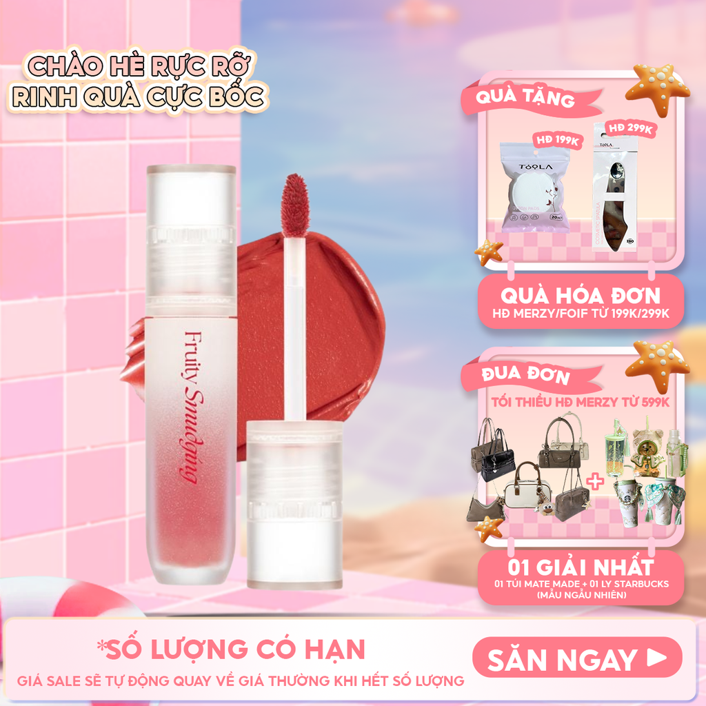 Son Kem Lì Merzy Mịn Mượt Fruity Smudging Velvet Tint 3.5g