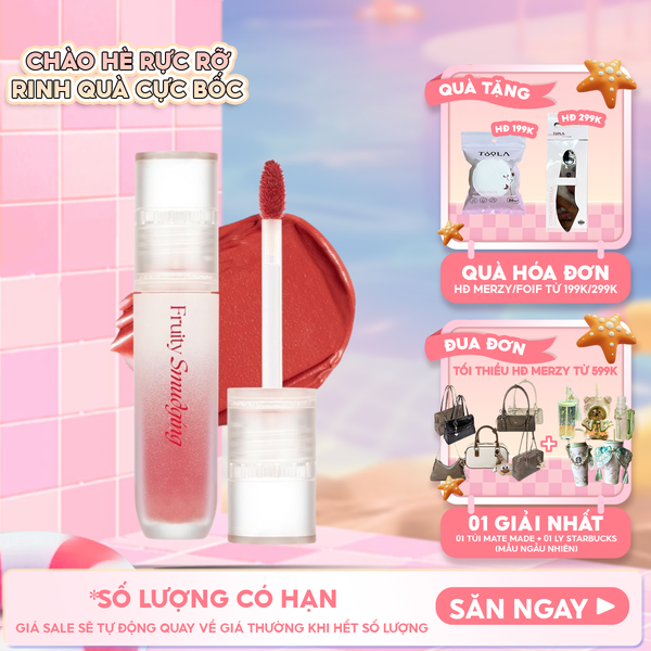  Son Kem Lì Merzy Mịn Mượt Fruity Smudging Velvet Tint 3.5g 