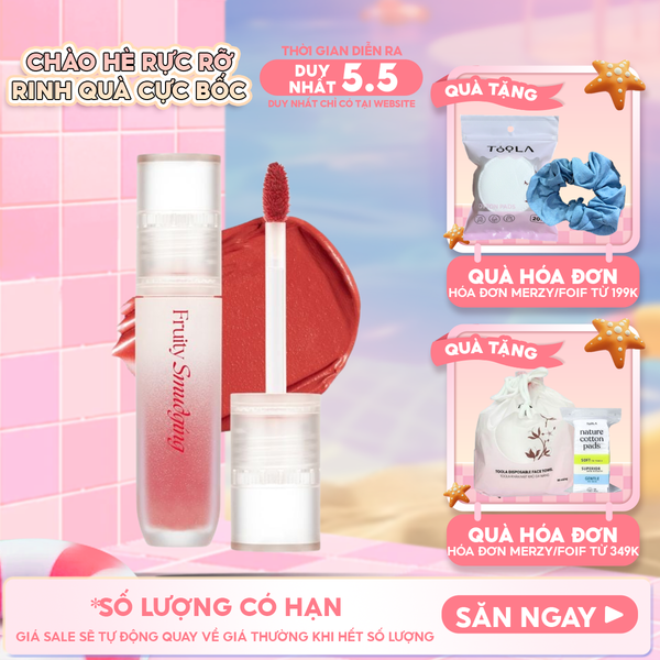  Son Kem Lì Merzy Mịn Mượt Fruity Smudging Velvet Tint 3.5g 
