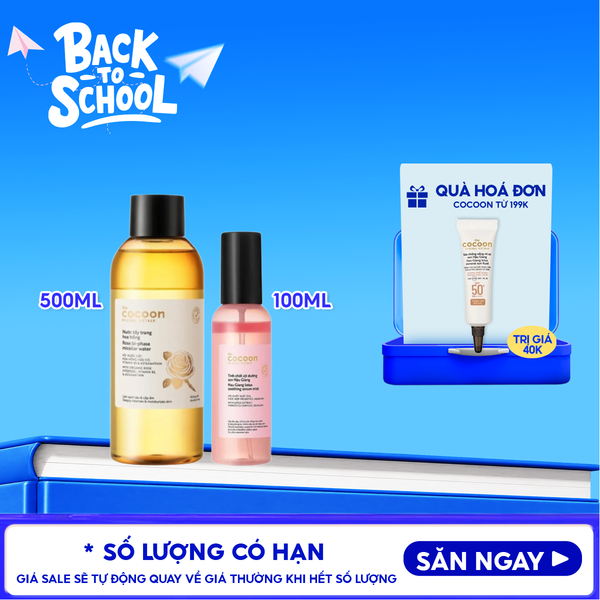  Tinh Chất Xịt Dưỡng Cocoon Hau Giang Lotus Soothing Serum Mist 