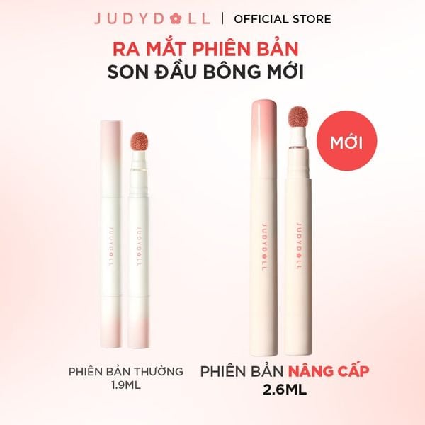  Son Kem Lì Judydoll Đầu Bông Dặm Matte Lip Cream 2.6ml 