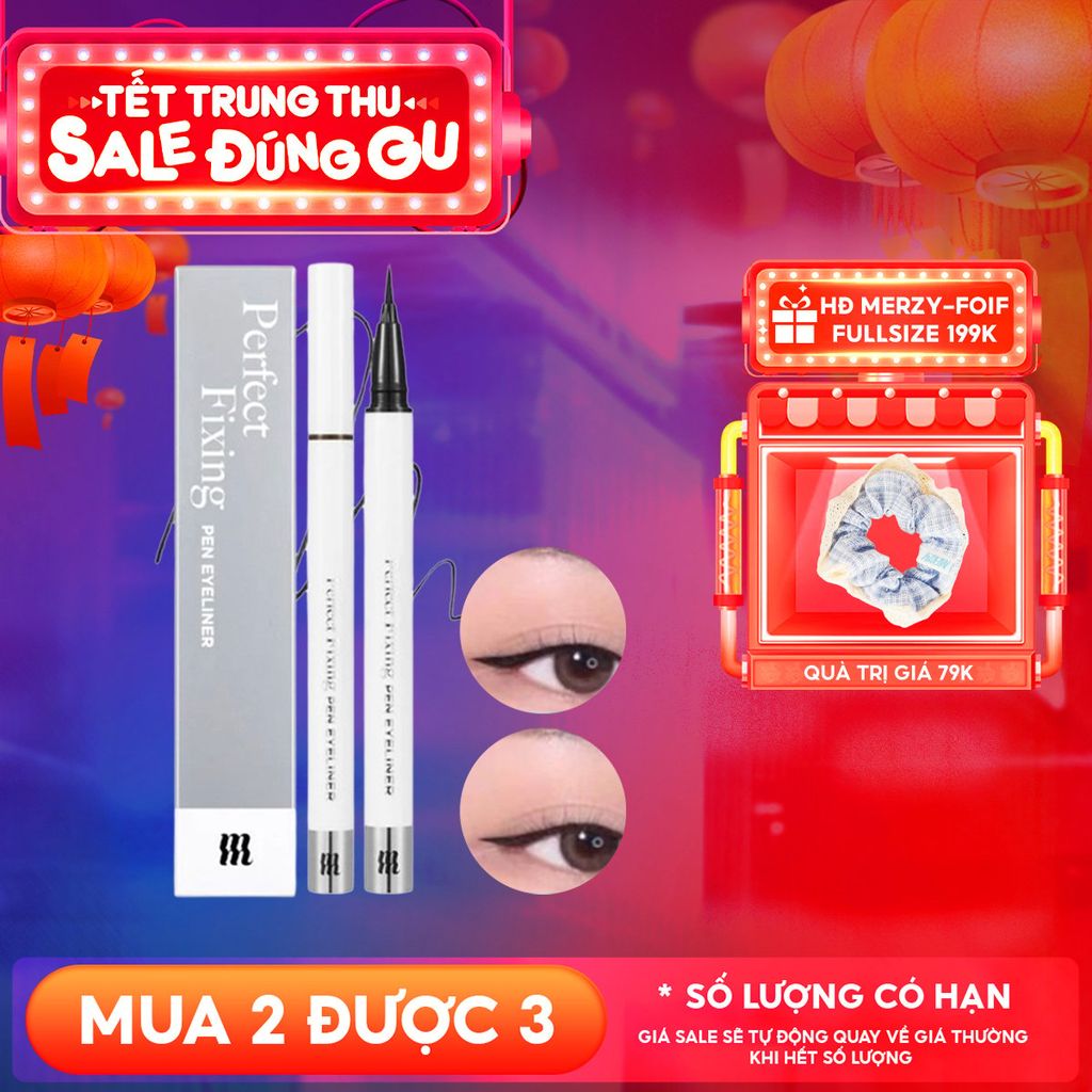 Bút Kẻ Mắt Nước Merzy Chống Trôi The First Pen Eyeliner 0.5g