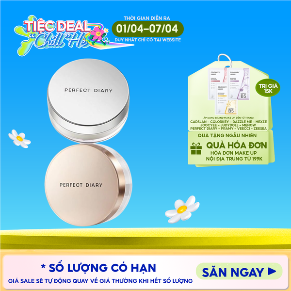  Phấn Phủ Perfect Diary Kiềm Dầu Weightless Soft-Velvet Blurring Loose Powder 7g 