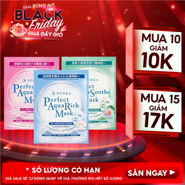  Mặt Nạ Giấy Senka Chăm Sóc Da Perfect Aqua Mask 