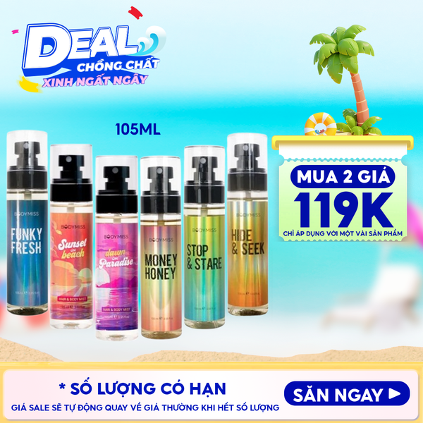  Xịt Thơm Toàn Thân Hương Cho Nam & Nữ Bodymiss 