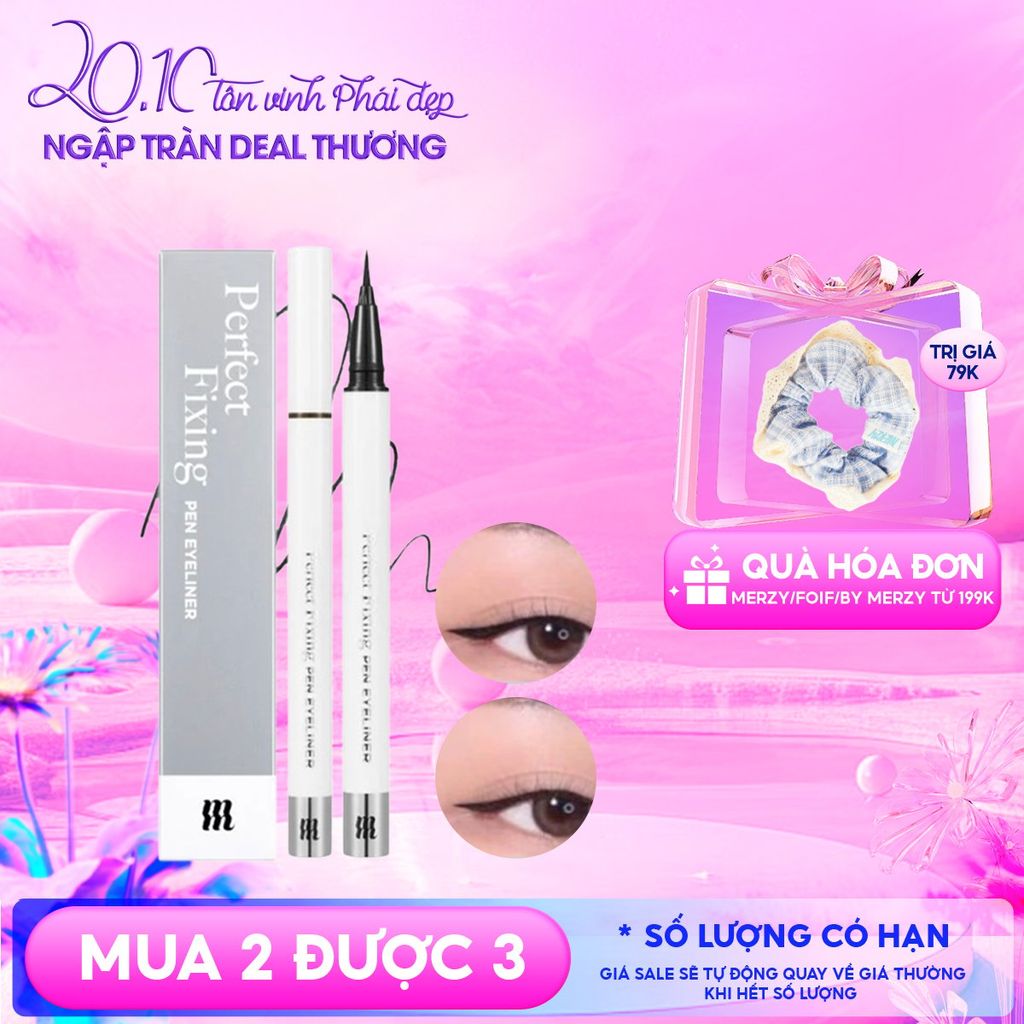 Bút Kẻ Mắt Nước Merzy Chống Trôi The First Pen Eyeliner 0.5g