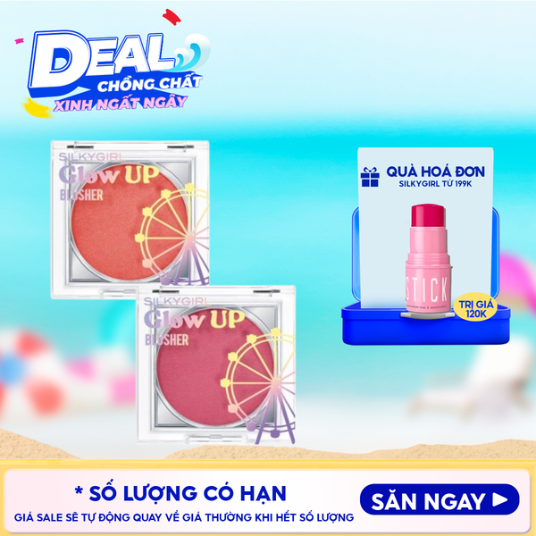  Má Hồng Dạng Kem Silkygirl Mềm Mịn Glow Up Blusher 4g 