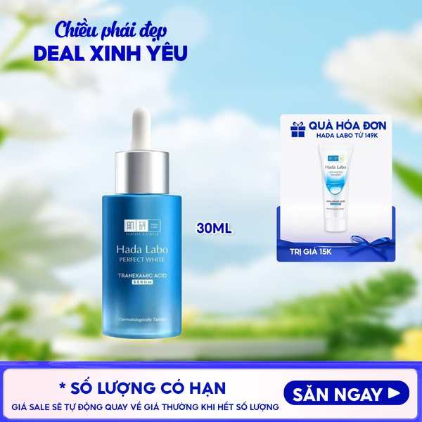  Serum Hada Labo Tinh Chất Dưỡng Trắng, Mờ Thâm Sạm Hada Labo Perfect White Tranexamic Acid Serum 30ml 
