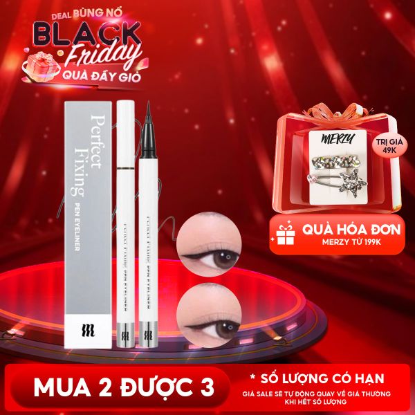  Bút Kẻ Mắt Nước Merzy Chống Trôi The First Pen Eyeliner 0.5g 