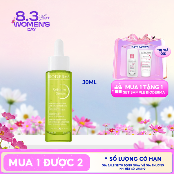  Serum Bioderma Sáng Mịn Mờ Thâm Sebium Serum 30ml 