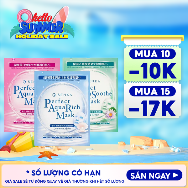  Mặt Nạ Giấy Senka Chăm Sóc Da Perfect Aqua Mask 